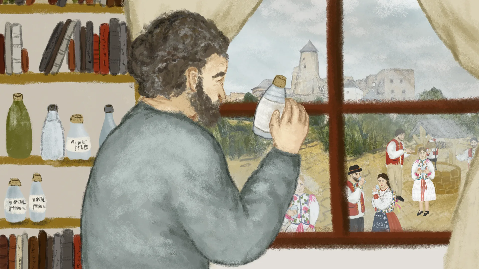 Ilustrácia vedca