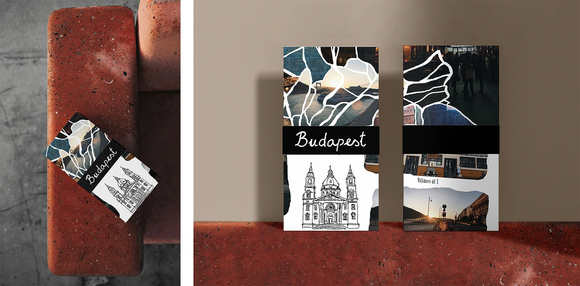 Ilustrovaná mapa, poster Budapest