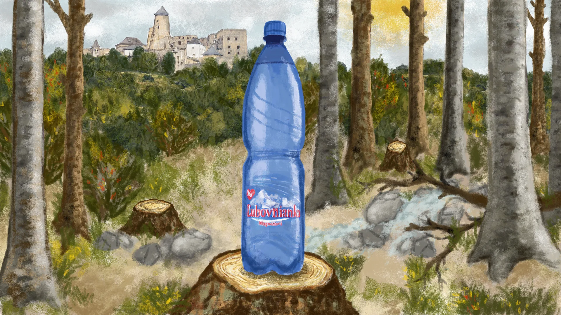 Ilustrácia minerálna voda Ľubovnianka